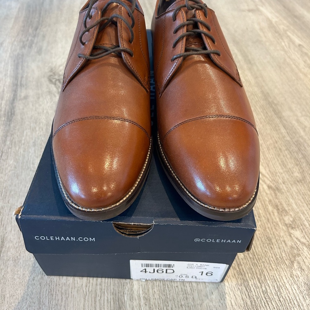 NIB Jos. A. Bank Brown Leather Oxford Shoes